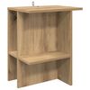 vidaXL Salontafel Artisanaal eiken 40 x 30 x 49 cm Bewerkt hout