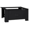 vidaXL Wasmachineverhoger Zwart 64 x 55 x 32,5 cm Staal
