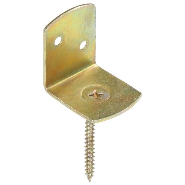 vidaXL Hekpaneelbeugels 48 st L-vorm gegalvaniseerd metaal