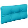 vidaXL Palletkussens 2 st stof turquoise