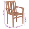 vidaXL Tuinstoelen 2 st met taupe kussens massief teakhout