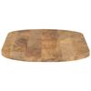 vidaXL Tafelblad ovaal 110x40x2,5 cm massief mangohout