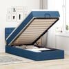 vidaXL Ottoman bed met matras 80x200cm stof blauw