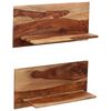 vidaXL Wandschappen 2 st 58x26x20 cm massief acaciahout