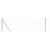 vidaXL Gelast Draadhek met Betonnen Basis 10 x 0,4 m (B x H)
