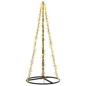 vidaXL LED Kerstboom 165 cm 540 LED's Warmwit Staal Zwart