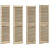 vidaXL Kastdeur 4 pcs Naturel 140,5 x 2,1 x 39,5 cm Massief grenenhout