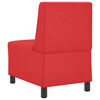 vidaXL | Modulaire Bankeenheid Armlos | Rood 55 x 74 x 82 cm Kunstleer