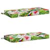 vidaXL Bank Kussens SOEST 2 st 100% Polyester Meerkleurig