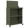 vidaXL Gereedschapswagen Olijfgroen 65 x 35 x 111 cm Koudgewalst staal