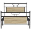 vidaXL Bedframe zonder matras hout sonoma eikenkleurig 100x190 cm
