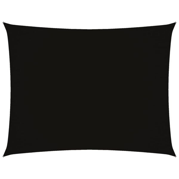 vidaXL Zonnescherm rechthoekig 2,5x4 m oxford stof zwart