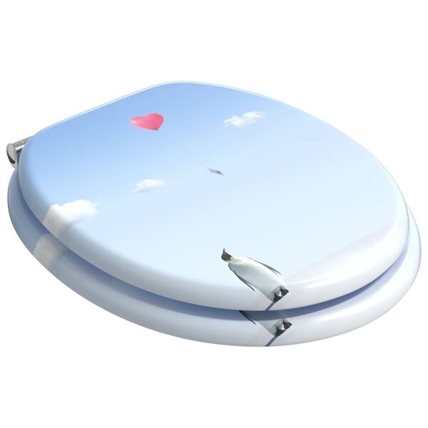 vidaXL Toiletzitting 2 pcs Blauw 43,8 x 37,8 cm MDF-plaat