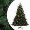 vidaXL Kunstkerstboom met kerstbal 240 cm 300 LED's Warmwit