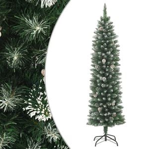 vidaXL Kunstkerstboom met standaard smal 120 cm PVC