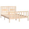 vidaXL Bedframe met hoofdbord massief grenenhout 140x200 cm
