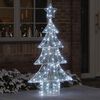 vidaXL Kerstboom met 160 LED Koudwit 150 cm Acryl