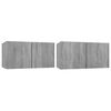 vidaXL Tv-hangmeubelen 2 st 60x30x30 cm bewerkt hout grijs sonoma