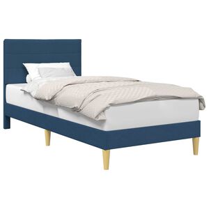 vidaXL Bedframe met hoofdeinde Blauw 80 x 200 cm Stof