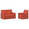 vidaXL Bankstel 2 pcs Rood-oranje Katoen Stof