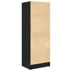 vidaXL Highboard met lade Zwart eiken 45.5 x 34 x 127 cm Bewerkt hout