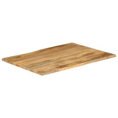 vidaXL Tafelblad met natuurlijke rand 100x80x3,8 cm massief mangohout