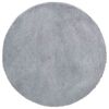 vidaXL Hoogpolig vloerkleed NAVARRA 240x240 cm polyester lichtgrijs