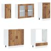 vidaXL 8-delige Keukenkastenset Kalmar bewerkt hout oud houtkleurig