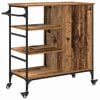 vidaXL Keuken Trolley Oudhout 87.5 x 39 x 84.5 cm Bewerkt hout