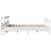 vidaXL Bedframe zonder matras massief grenenhout wit 140x190 cm