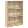 vidaXL Boekenkast 80x24x109 cm bewerkt hout sonoma eikenkleurig