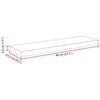 vidaXL Wandschappen zwevend 4 st 80x23,5x3,8 cm MDF hoogglans grijs