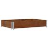 vidaXL Palletopzetrand 120x80 cm massief grenenhout bruin