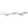 vidaXL Monitorstandaard 100x27x14 cm massief grenenhout wit