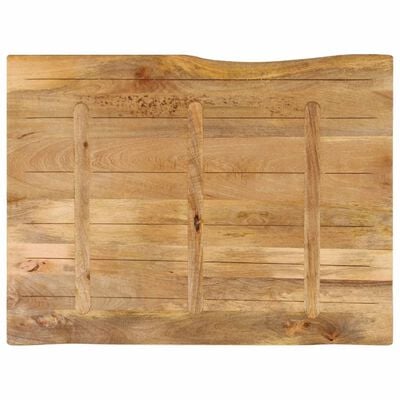 vidaXL Tafelblad met natuurlijke rand 110x80x2,5 cm massief mangohout