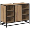 vidaXL Badkamerkast Artisan Eiken 80 x 33 x 60 cm Bewerkt hout