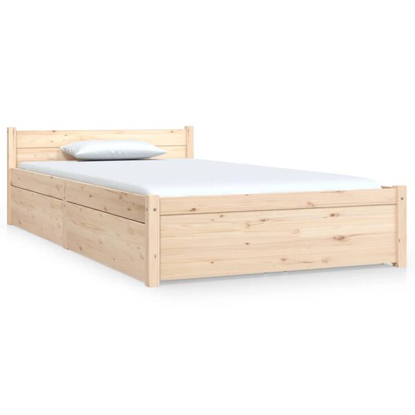 vidaXL Bedframe met lades 100x200 cm