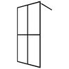 vidaXL Inloopdouchewand 140x195 cm mat gehard glas