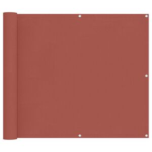 vidaXL Balkon Scherm 100 x 400 cm Oxford Stof Rechthoekig Terracotta