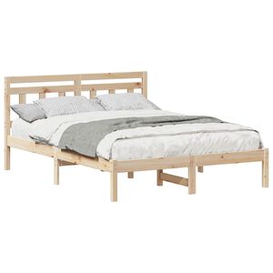 vidaXL Bedframe Bruin 120 x 200 cm Massief grenenhout