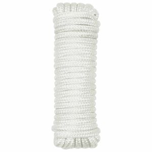 vidaXL Boottouw 10 mm 6 m Wit Polyester
