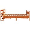 vidaXL Bedframe met hoofdbord grenenhout wasbruin 140x200 cm