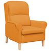 vidaXL Fauteuil Donkergeel Stof