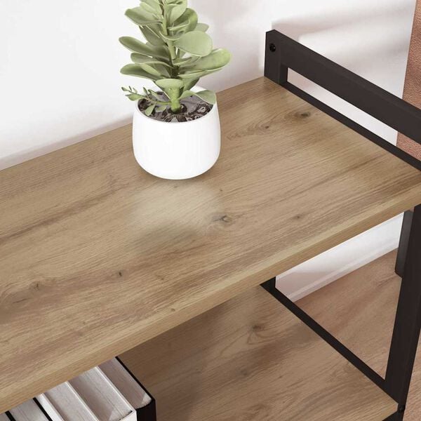 vidaXL Boekenkast Artisan Eiken 80 x 30 x 85 cm Bewerkt hout