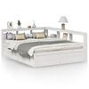 vidaXL Bed met boekenkast zonder matras grenenhout wit 150x200 cm