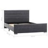 vidaXL Bedframe kunstsu&egrave;de leer grijs 120x200 cm