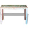 vidaXL Eettafel 115x60x76 cm massief gerecycled hout