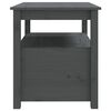 vidaXL Salontafel 71x49x55 cm massief grenenhout grijs