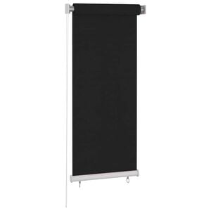 vidaXL Rolgordijn voor buiten 65(B)x140(H) cm zwart