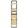 vidaXL Boekenkast met 4 schappen 100x30x140 cm massief grenenhout
